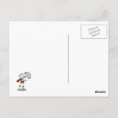 Zimmermann mit Hammer Postkarte (Rückseite)