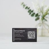 Zimmermann-QR-Code Visitenkarte (Stehend Vorderseite)
