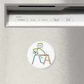 Zimmermann Stickman Magnet (In Situ (Geschirrspüler))