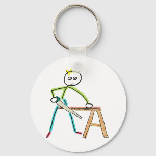 Zimmermann Stickman Schlüsselanhänger