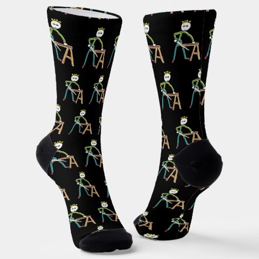 Zimmermann Stickman Socken (Gewinkelt)
