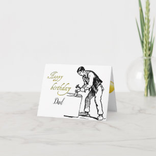 Zimmermanns Geburtstagsfaltekarte Karte