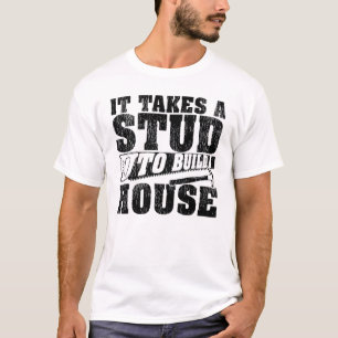 Zimmermannsarbeit zum Bau eines Hauswaldträgers be T-Shirt