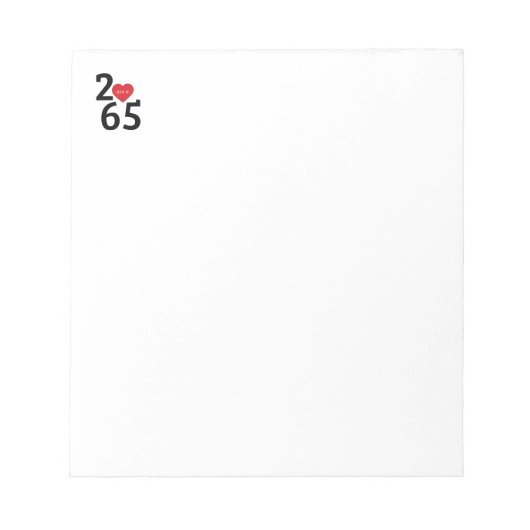 Zimmernummer 256 in notizblock (Vorderseite)