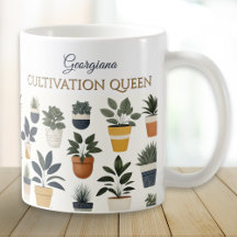 Zimmerpflanzen-Gartenbau-Anbau-Queen gemustert