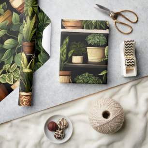 Zimmerpflanzen geschenkpapier