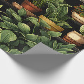 Zimmerpflanzen geschenkpapier (Ecke)
