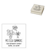 Zimmerpflanzen-Hobby-Adresse Gummistempel (Stempel)