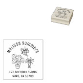 Zimmerpflanzen Hobby Bogen Adresse Gummistempel (Stempel)