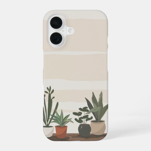 Zimmerpflanzen iPhone 16 Hülle (Rückseite)