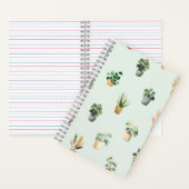 Zimmerpflanzen-Muster Botanisches Design für Innen Notizblock (Innen)