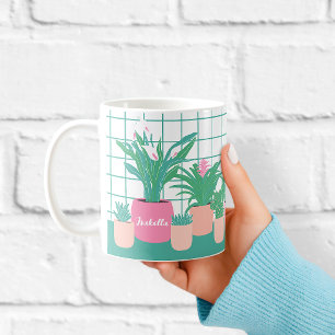 Zimmerpflanzen Personalisierter Namensbecher Kaffeetasse