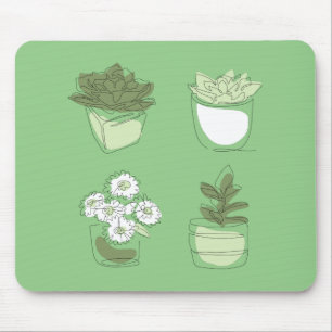 Zimmerpflanzendesign Mousepad