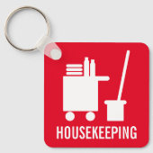 Zimmerreinigung des Hauses Schlüsselanhänger (Vorderseite)