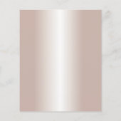 Zimmerreinigung Haushaltshilfe Moderne Rose Gold Flyer (Hinten)