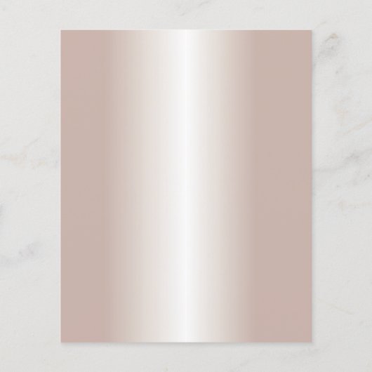 Zimmerreinigung Haushaltshilfe Moderne Rose Gold Flyer (Hinten)