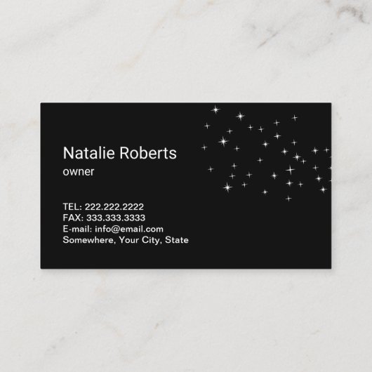 Zimmerreinigung Haushaltshilfe Moderner Blumenschw Visitenkarte (Rückseite)