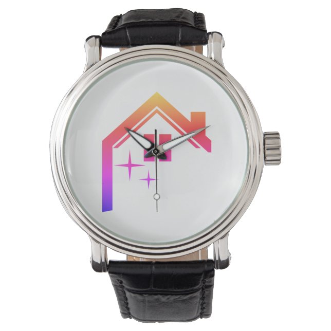 Zimmerservice Haus Cleaner Armbanduhr (Vorderseite)