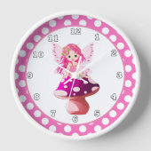 Zimmeruhr für niedliche Fantasy Girls Uhr (Vorderseite)