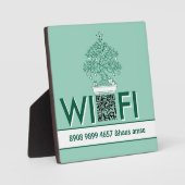 Zimmervermietung Hostel WiFi Schild Fotoplatte (Vorderseite)