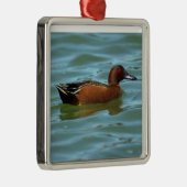 Zimt aquamarin silbernes ornament (Rechts)