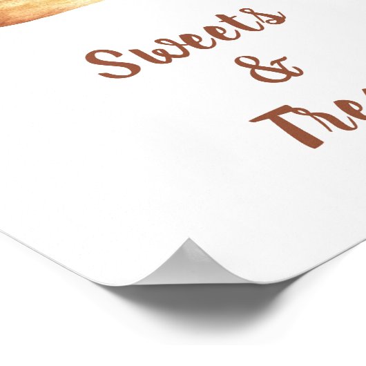 Zimt Babydusche Süßigkeiten & Leckereien Poster (Ecke)