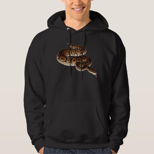 Zimt-Ball-Pythonschlange Hoodie (Vorderseite)