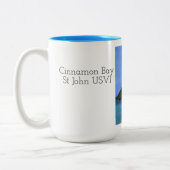 Zimt-Bucht Johannes USVI Zweifarbige Tasse (Links)