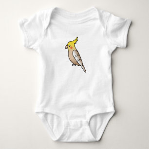 Zimt-Cartoon-Nymphensittich-Papagei-Vogel Baby Strampler