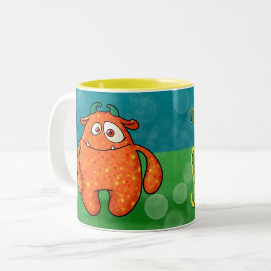 Zimt das Monster, w/quote Zweifarbige Tasse (Vorderseite Links)