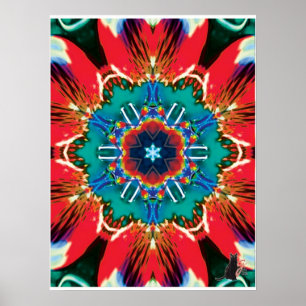 Zimt Kinematische Collage Kaleidoskop Poster