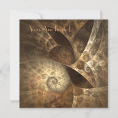 Zimt-u. Ingwer-Fraktal-Party lädt ein Einladung (Vorderseite)