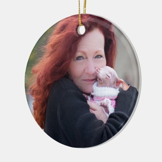 Zimt u. Rosie Verzierung Keramik Ornament (Links)