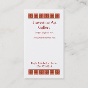 Zimt-Visitenkarte Visitenkarte