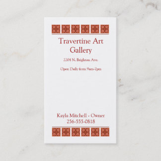 Zimt-Visitenkarte Visitenkarte