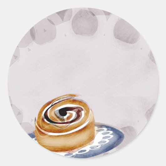 Zimtbacken-Backgeschenk-Aufkleber Runder Aufkleber (Vorderseite)