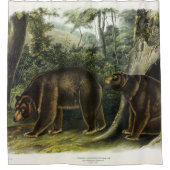 Zimtbär aus Audubons Quadrupeds Duschvorhang (Vorderseite)