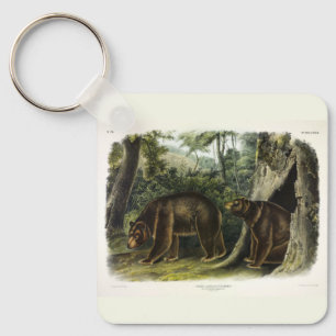 Zimtbär aus Audubons Quadrupeds Schlüsselanhänger
