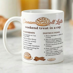 Zimtbrötchen-Latte-Rezept für Kaffeeliebhaber Kaffeetasse