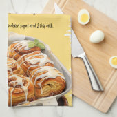 Zimtbrötchen Rezept Geschirrtuch (Viertel Falte)