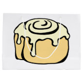 Zimtgebäck-Cartoon-Entwurf Große Geschenktüte (Rückseite)