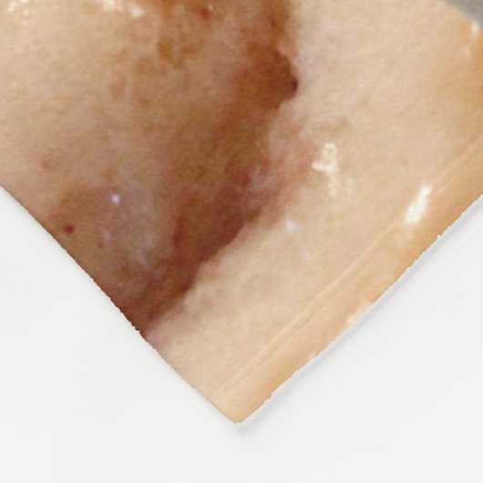 Zimtgebäck-Glück Fleecedecke (Ecke)