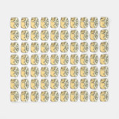 Zimtgebäck-Honig-Brötchen-niedlicher Fleecedecke (Vorderseite (Horizontal))