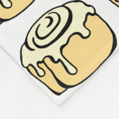 Zimtgebäck-Honig-Brötchen-niedlicher Fleecedecke (Ecke)