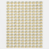 Zimtgebäck-Honig-Brötchen-niedlicher Fleecedecke (Vorderseite)