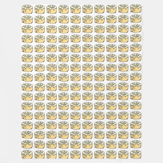 Zimtgebäck-Honig-Brötchen-niedlicher Fleecedecke (Vorderseite)