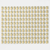 Zimtgebäck-Honig-Brötchen-niedlicher Fleecedecke (Vorderseite (Horizontal))