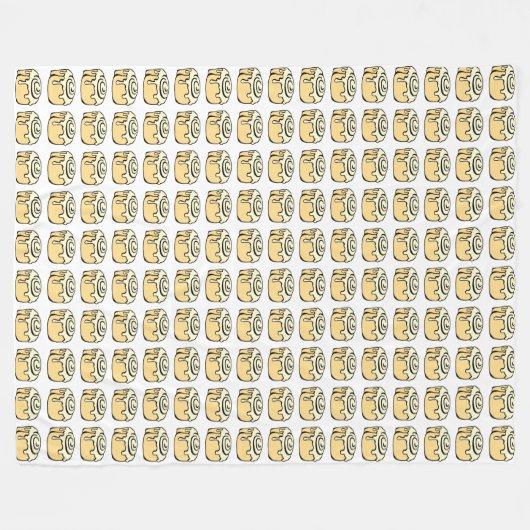 Zimtgebäck-Honig-Brötchen-niedlicher Fleecedecke (Vorderseite (Horizontal))