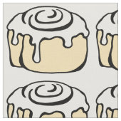 Zimtgebäck-Honig-Brötchen-niedlicher Stoff (Nahaufnahme)