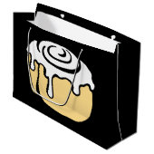 Zimtgebäck-Honig-Brötchen-niedliches Große Geschenktüte (Vorderseite Schrägansicht)